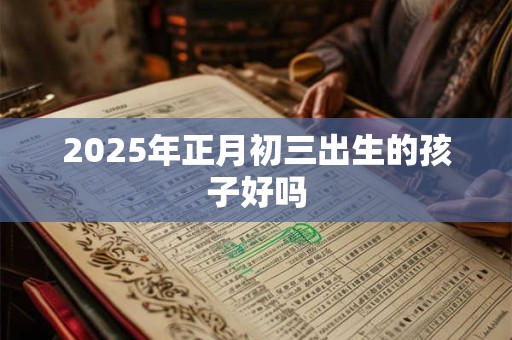 2025年正月初三出生的孩子好吗 2025年正月初三出生的孩子好吗