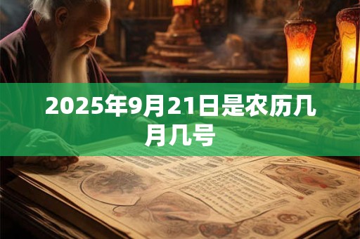 2025年9月21日是农历几月几号 2025年9月21日是农历几月几号