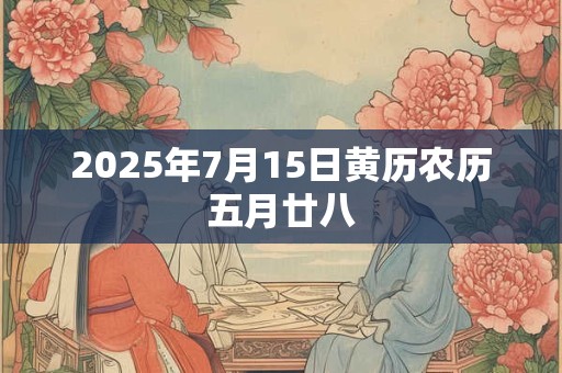 2025年7月15日黄历农历五月廿八