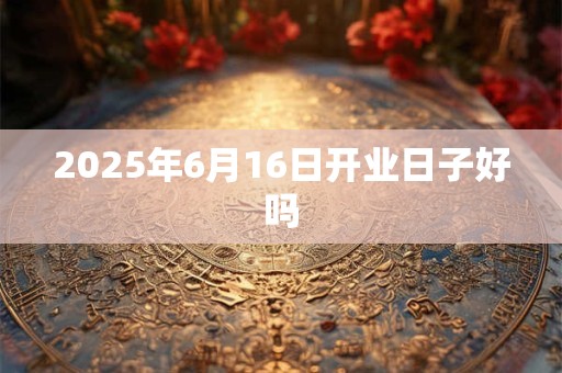 2025年6月16日开业日子好吗