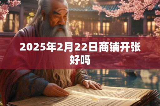 2025年2月22日商铺开张好吗 2025年2月22日商铺开张好吗