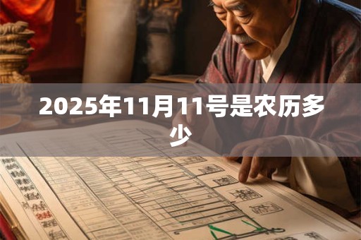2025年11月11号是农历多少 2025年11月11号是农历多少