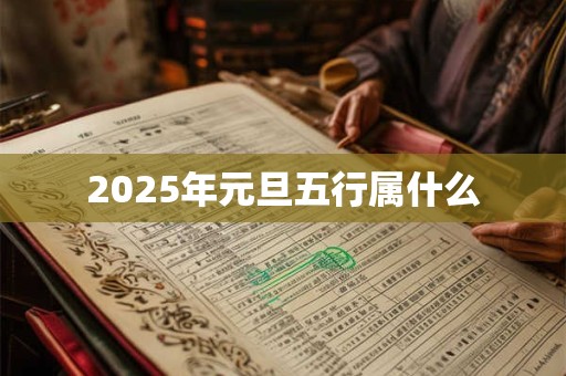 2025年元旦五行属什么