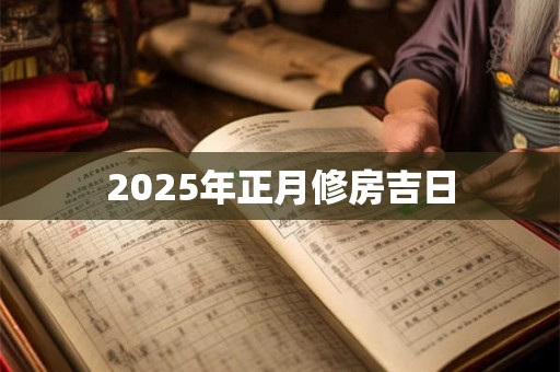 2025年正月修房吉日 2025年正月修房吉日