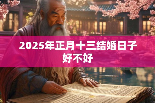 2025年正月十三结婚日子好不好