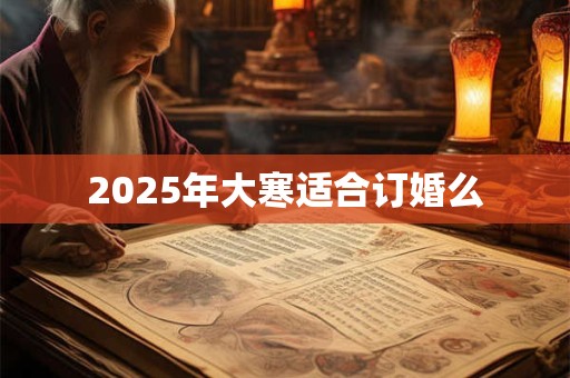 2025年大寒适合订婚么 2025年大寒适合订婚么
