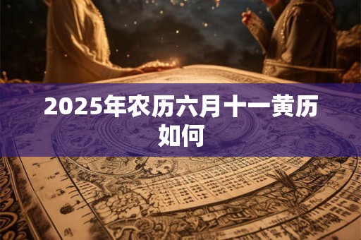 2025年农历六月十一黄历如何 2025年农历六月十一黄历如何