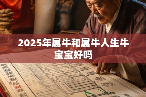 2025年属牛和属牛人生牛宝宝好吗
