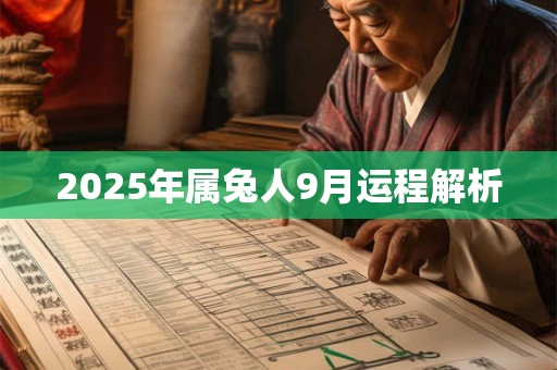 2025年属兔人9月运程解析 2025年属兔人9月运程解析