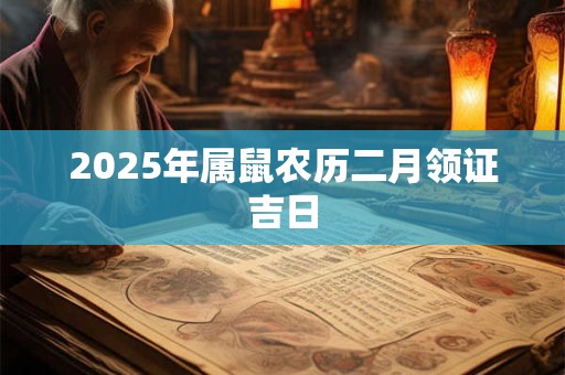 2025年属鼠农历二月领证吉日 2025年属鼠农历二月领证吉日