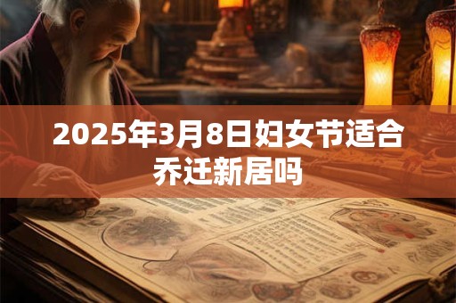2025年3月8日妇女节适合乔迁新居吗
