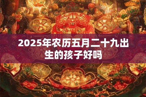 2025年农历五月二十九出生的孩子好吗 2025年农历五月二十九出生的孩子好吗