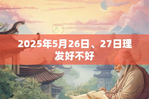 2025年5月26日、27日理发好不好 2025年5月26日、27日理发好不好