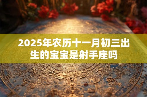 2025年农历十一月初三出生的宝宝是射手座吗 2025年农历十一月初三出生的宝宝是射手座吗