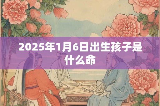 2025年1月6日出生孩子是什么命 2025年1月6日出生孩子是什么命