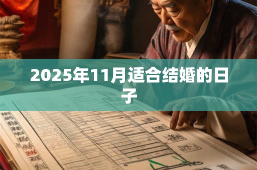 2025年11月适合结婚的日子