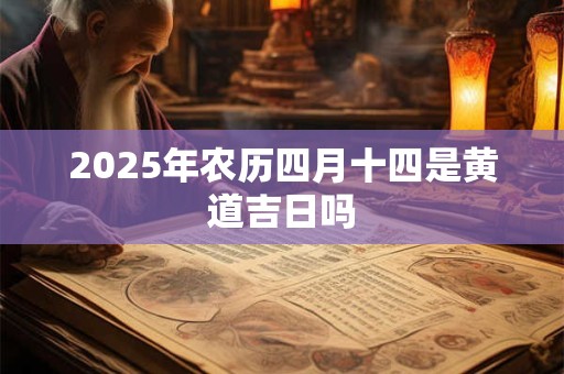 2025年农历四月十四是黄道吉日吗 2025年农历四月十四是黄道吉日吗