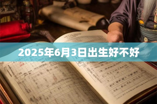 2025年6月3日出生好不好 2025年6月3日出生好不好