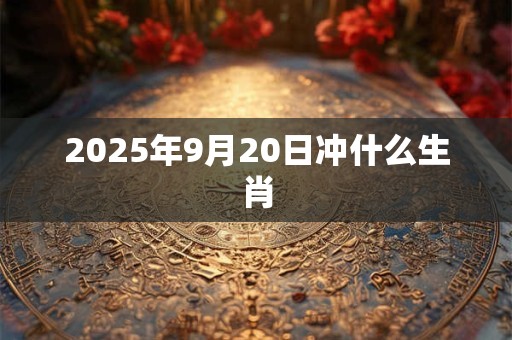 2025年9月20日冲什么生肖
