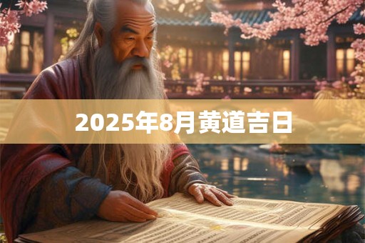 2025年8月黄道吉日