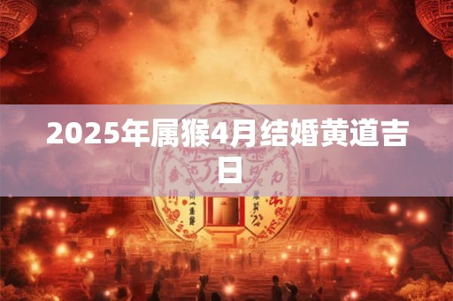 2025年属猴4月结婚黄道吉日