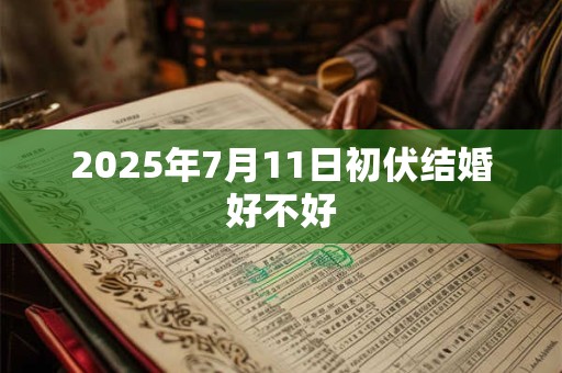 2025年7月11日初伏结婚好不好 2025年7月11日初伏结婚好不好