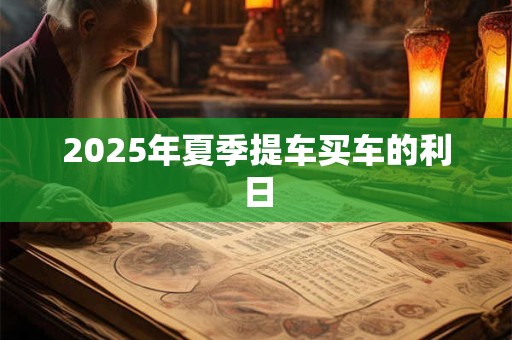 2025年夏季提车买车的利日 2025年夏季提车买车的利日