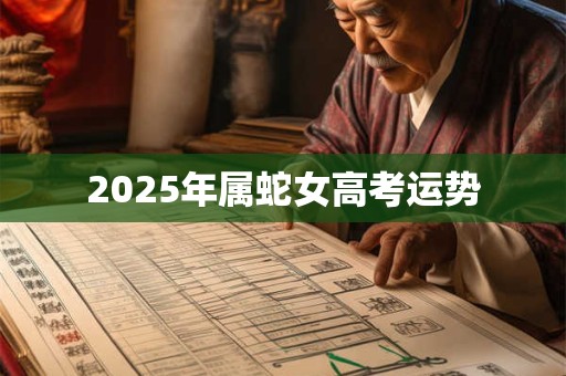 2025年属蛇女高考运势 2025年属蛇女高考运势