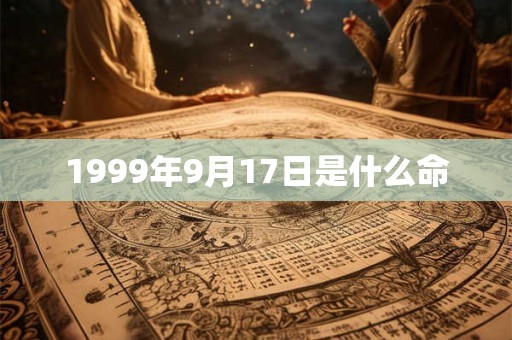 1999年9月17日是什么命 1999年9月17日是什么命