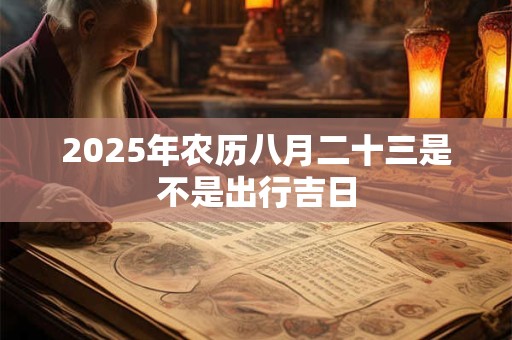 2025年农历八月二十三是不是出行吉日 2025年农历八月二十三是不是出行吉日