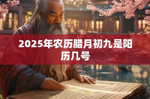 2025年农历腊月初九是阳历几号 2025年农历腊月初九是阳历几号