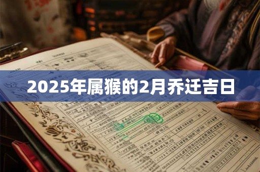 2025年属猴的2月乔迁吉日 2025年属猴的2月乔迁吉日
