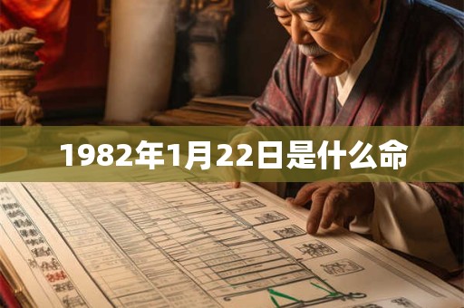1982年1月22日是什么命 1982年1月22日是什么命