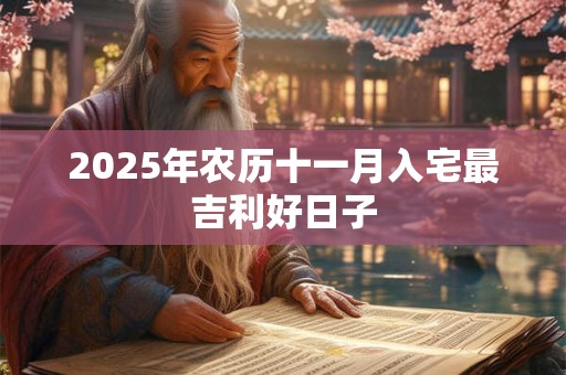 2025年农历十一月入宅最吉利好日子 2025年农历十一月入宅最吉利好日子