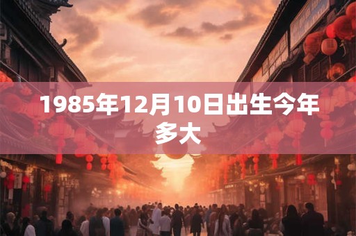1985年12月10日出生今年多大