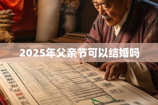 2025年父亲节可以结婚吗 2025年父亲节可以结婚吗