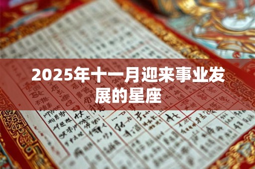2025年十一月迎来事业发展的星座 2025年十一月迎来事业发展的星座