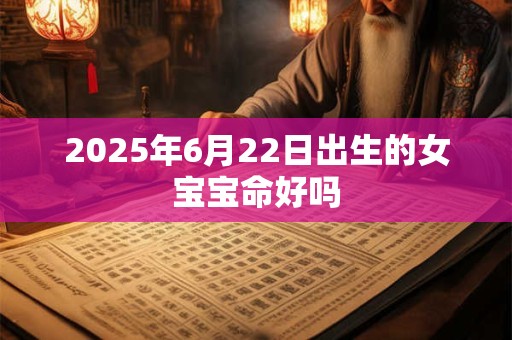 2025年6月22日出生的女宝宝命好吗