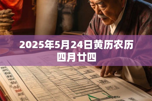 2025年5月24日黄历农历四月廿四