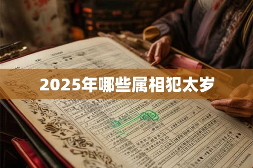 2025年哪些属相犯太岁 2025年哪些属相犯太岁