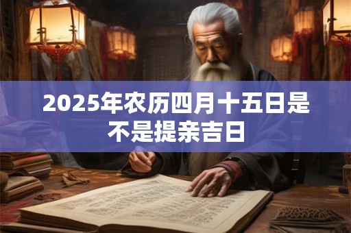2025年农历四月十五日是不是提亲吉日 2025年农历四月十五日是不是提亲吉日