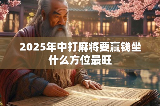 2025年中打麻将要赢钱坐什么方位最旺 2025年中打麻将要赢钱坐什么方位最旺