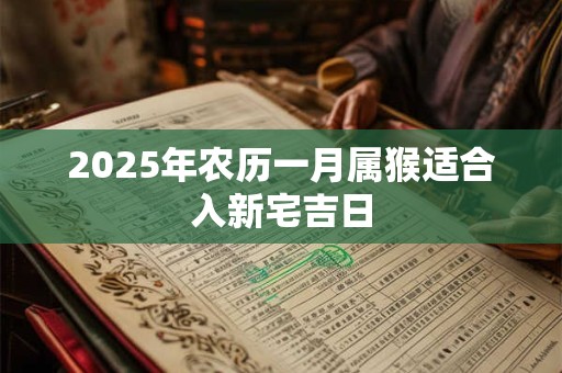 2025年农历一月属猴适合入新宅吉日