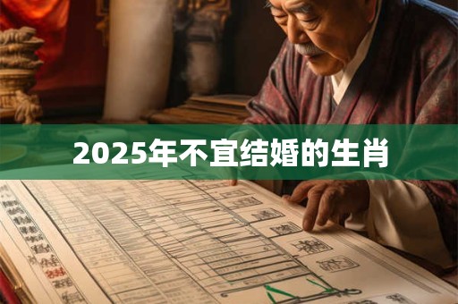 2025年不宜结婚的生肖