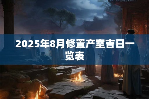 2025年8月修置产室吉日一览表 2025年8月修置产室吉日一览表