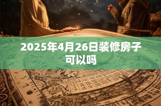 2025年4月26日装修房子可以吗