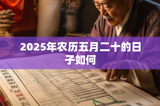 2025年农历五月二十的日子如何 2025年农历五月二十的日子如何