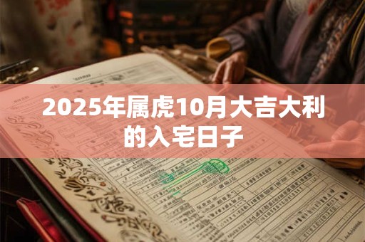 2025年属虎10月大吉大利的入宅日子 2025年属虎10月大吉大利的入宅日子