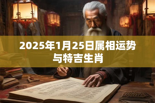 2025年1月25日属相运势与特吉生肖 2025年1月25日属相运势与特吉生肖