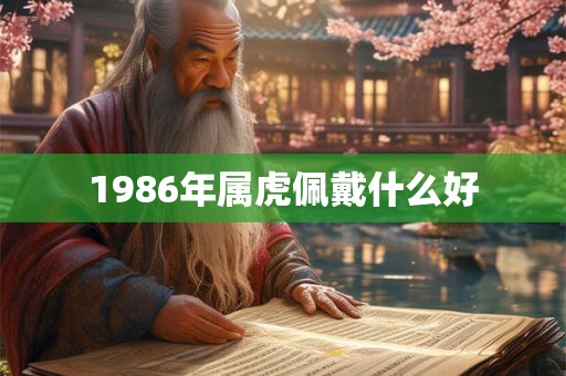 1986年属虎佩戴什么好